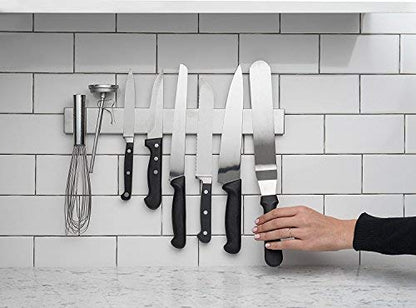 Modern Innovations 16 Inch Stainless Steel Magnetic Knife Bar with Multi-Purpose Functionality as a Knife Holder, Knife Strip, Magnetic Tool Organizer, Art Supply Organizer & Home Organizer