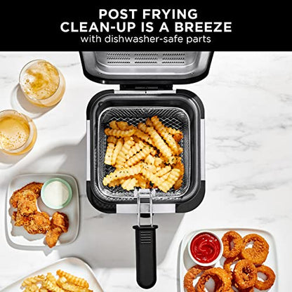 Chefman Fry Guy, The Most Compact & Convenient To Deep Fry Comfort Food, Restaurant-Style Basket With A 1.6-Quart Capacity, Easy-View Window & Adjustable Temp Control So You Can Cook To Perfection